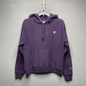 Vintage Champion Reverse Weave Purple Hoodie Medium M